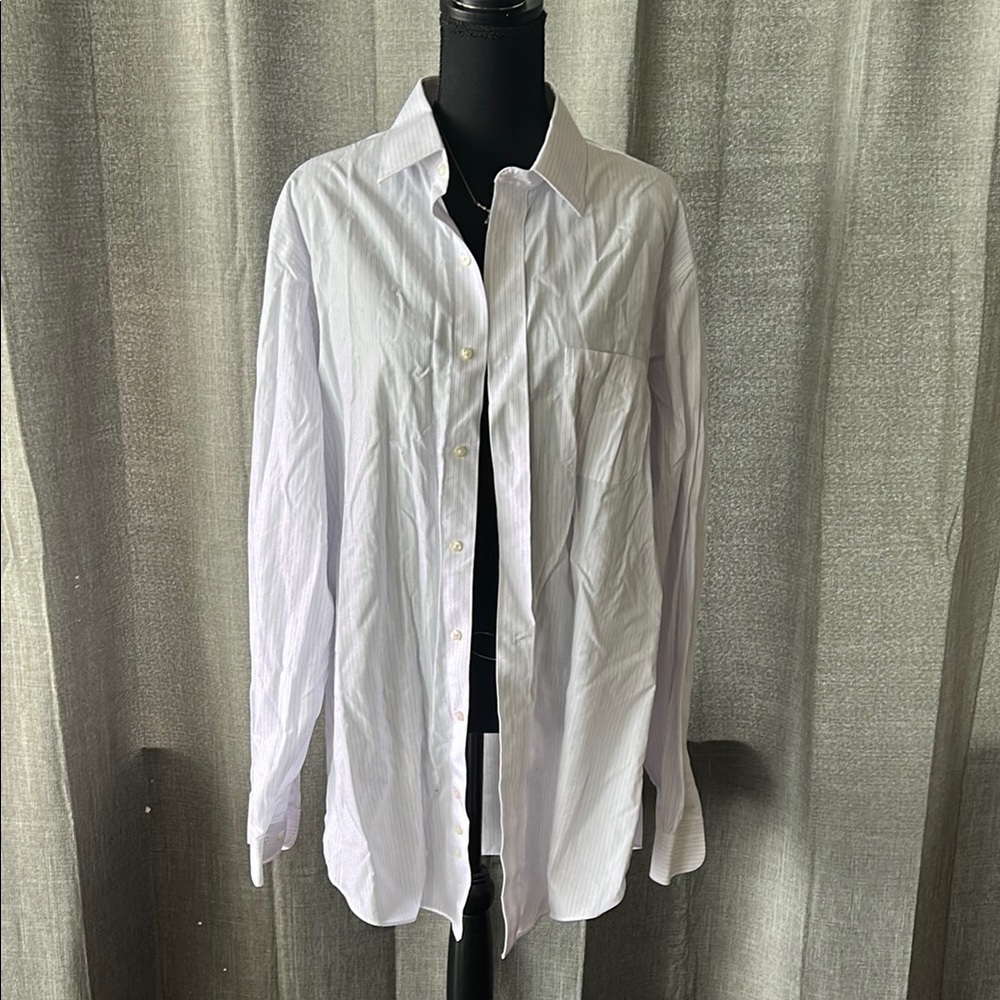 Brooks Brothers White Casual Button Down Shirt Relaxed Fit
